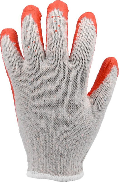 Beskyttelseshandsker med gummibelægning i forskellige farver