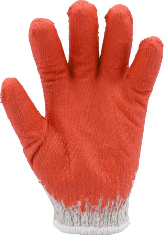 Beskyttelseshandsker med gummibelægning i forskellige farver