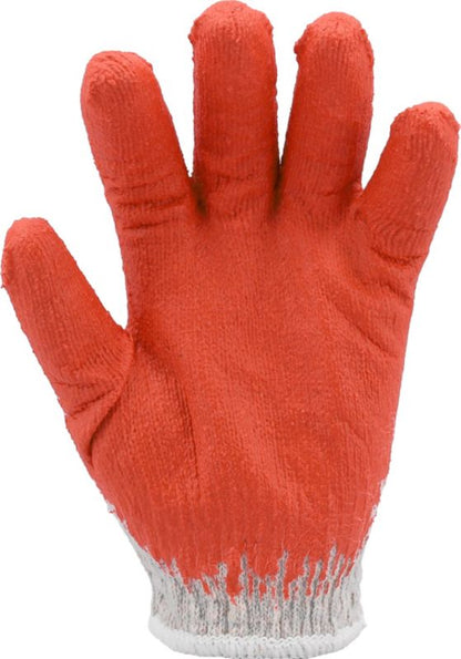 Beskyttelseshandsker med gummibelægning i forskellige farver