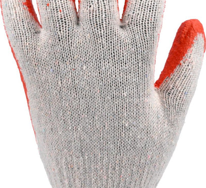 Beskyttelseshandsker med gummibelægning i forskellige farver