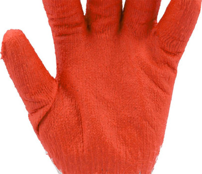 Beskyttelseshandsker med gummibelægning i forskellige farver