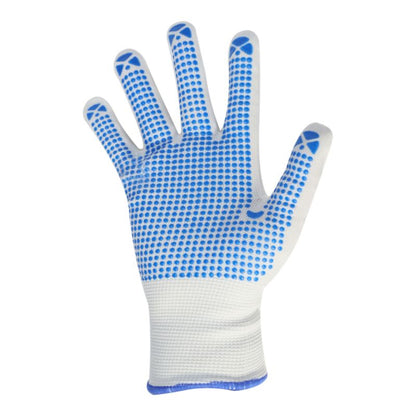 Site beskyttelseshandsker hvide med prikker SWG100 L