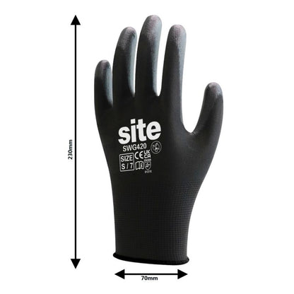 Beskyttelseshandsker Site nylon S