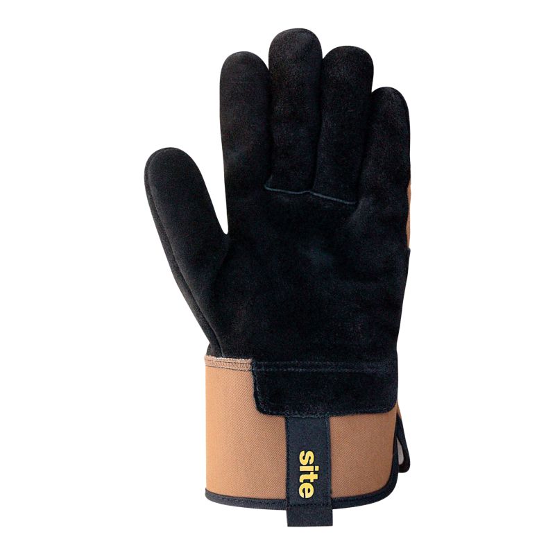 Beskyttelseshandsker i læder Site SWG540 brune XL