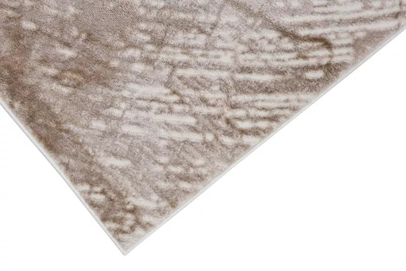 Rektangulært Tæppe 160x230 cm Beige Træstruktur Mønster