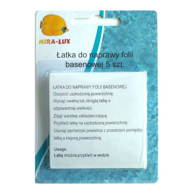 Reparationslap til Poolfolie 14x9,8 cm Transparent
