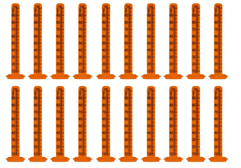 Reper Niwelacyjny 100 mm 3M 20 stk. Orange