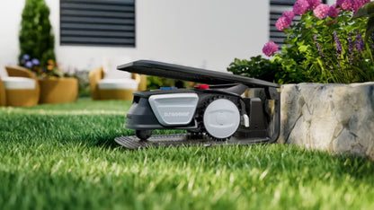 Robotplæneklipper V1 300 m² 16 cm med Garage