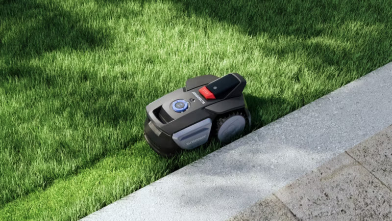 Robotplæneklipper V1 300 m² 16 cm med Garage