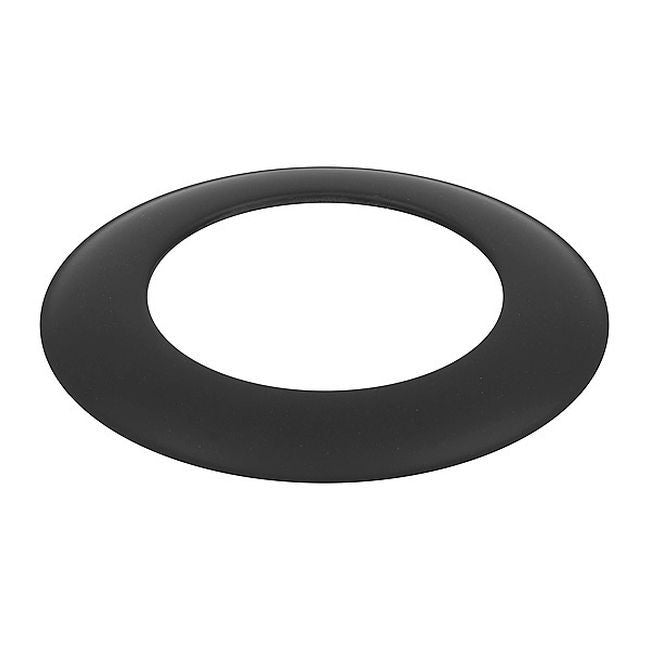 Røgrørsrosette 160 mm Sort