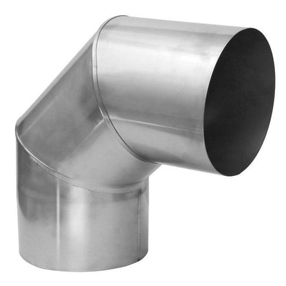 Røgbøjning 87° Ø180 mm Rustfrit Stål
