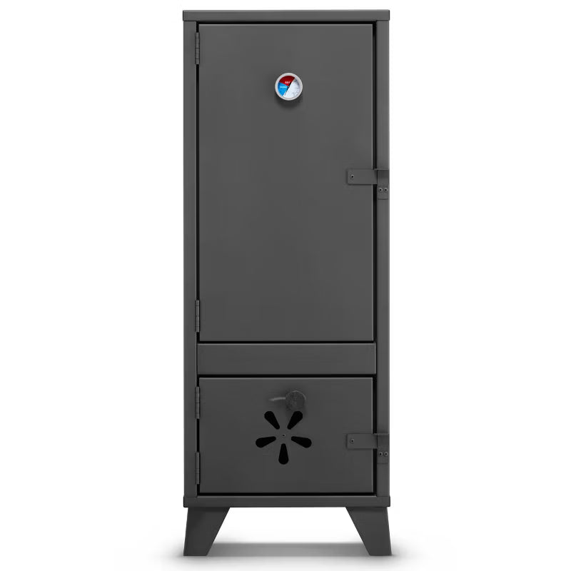 Røgeovn Have 2-i-1 Grill 40x40x105 cm Sort Stål