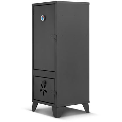 Røgeovn Have 2-i-1 Grill 40x40x105 cm Sort Stål