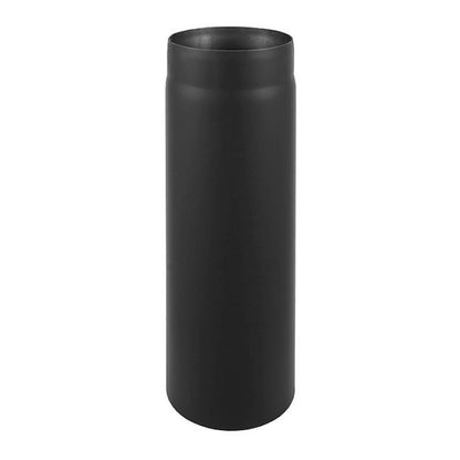 Røgrør 160 mm 1 m Sort Stål