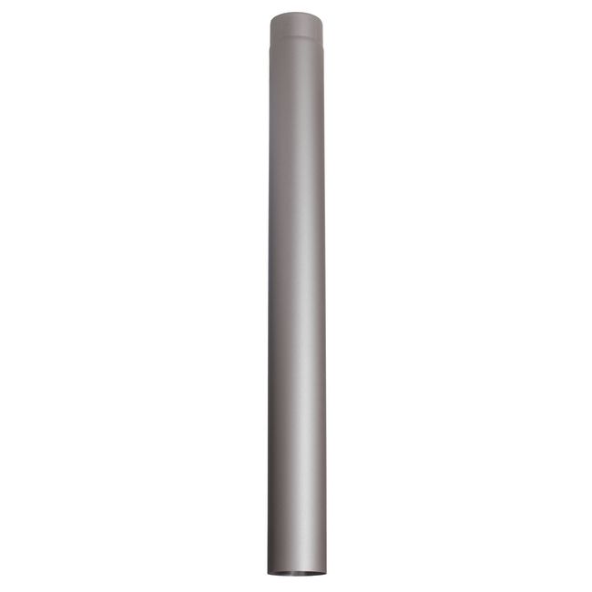 Røgrør Lige Ø100 mm 1 m Sort