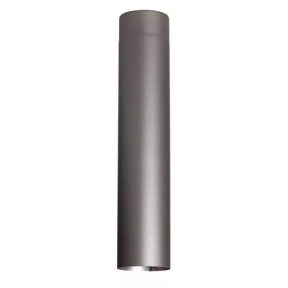 Røgrør Lige Ø120 mm 0,5 m Sort