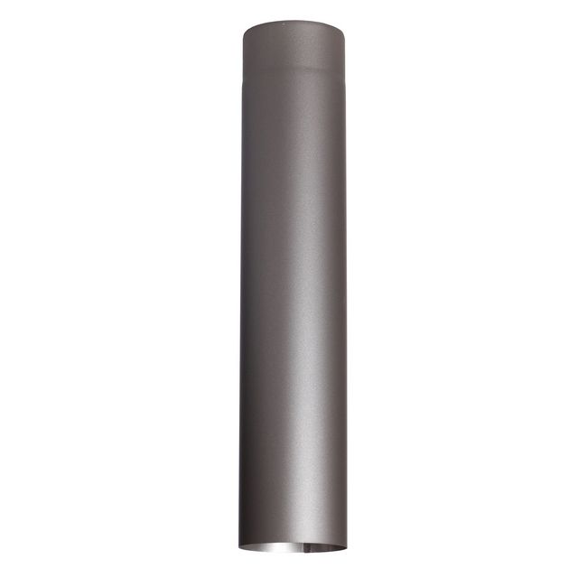 Røgrør Lige Ø100 mm 50 cm Sort