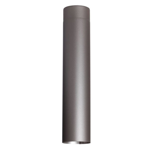 Røgrør Lige Ø110 mm 50 cm Sort