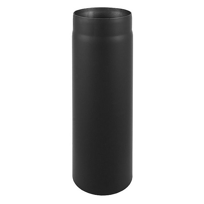 Røgrør Lige Ø150 mm x 0,5 m Sort