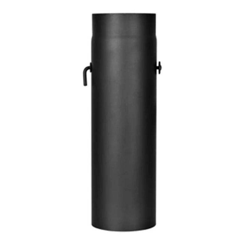 Røgrør med Spjæld 0,5 m Ø130 mm