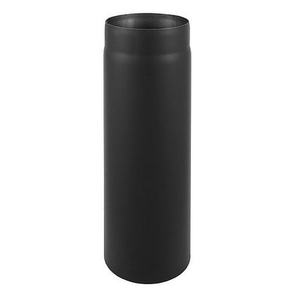 Røgrør Ø200 mm 100 cm Sort Stål