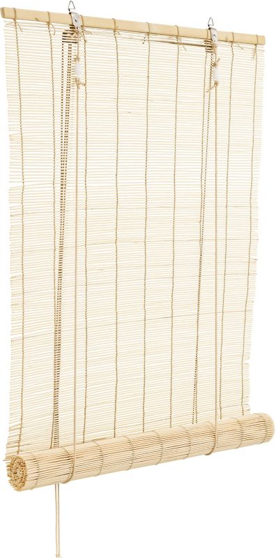 Bambus rullegardin 180 x 180 cm i naturlig farve