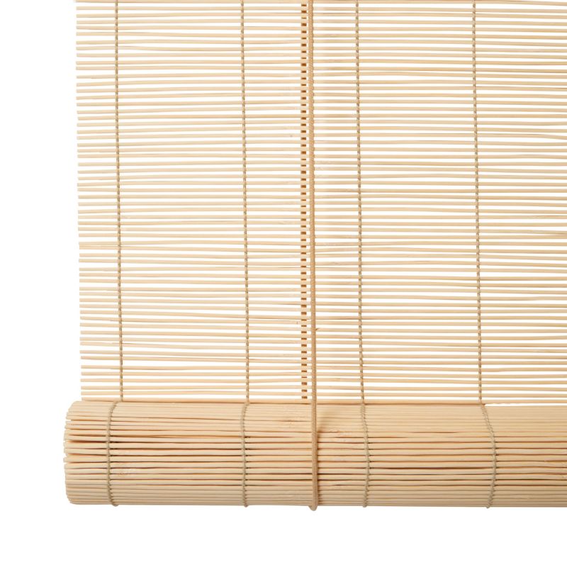 Bambus rullegardin 180 x 180 cm i naturlig farve