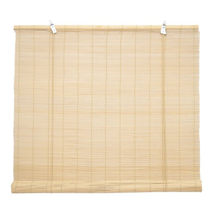 Bambus rullegardin 180 x 180 lys beige
