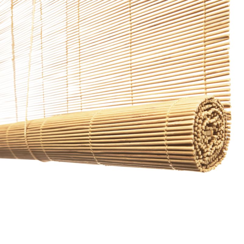 Bambus rullegardin 180 x 180 lys beige