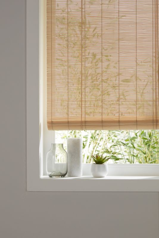 Bambus rullegardin 90 x 180 cm naturlig