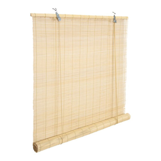 Bambus rullegardin 90 x 180 lys beige