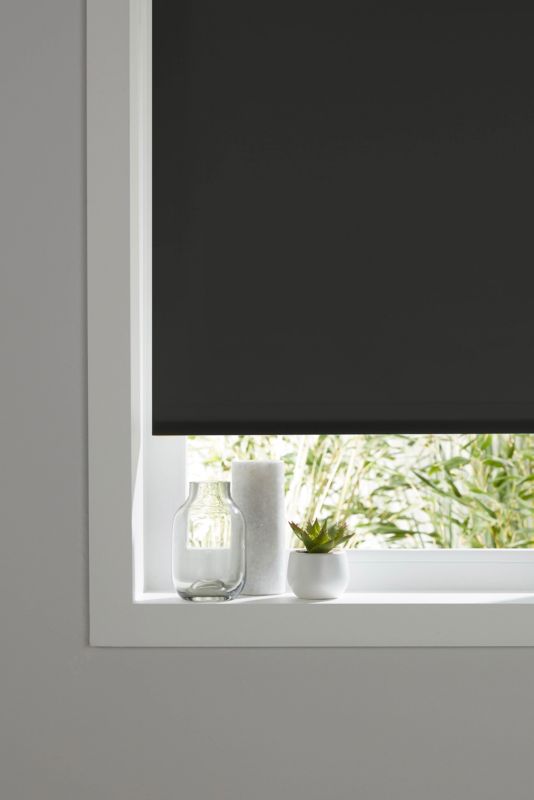 Colours Halo rullegardin 37 x 180 cm sort