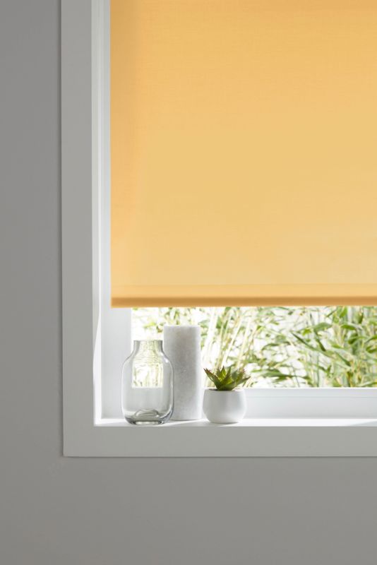 Colours Halo rullegardin 37 x 180 cm i sennepsgul