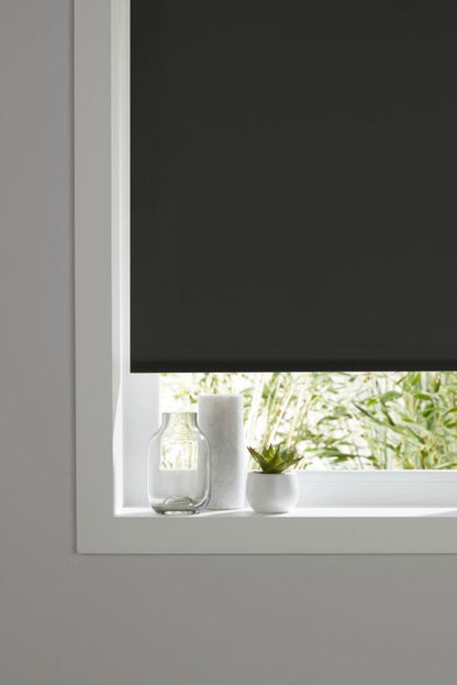 Colours Halo rullegardin 52 x 180 cm sort