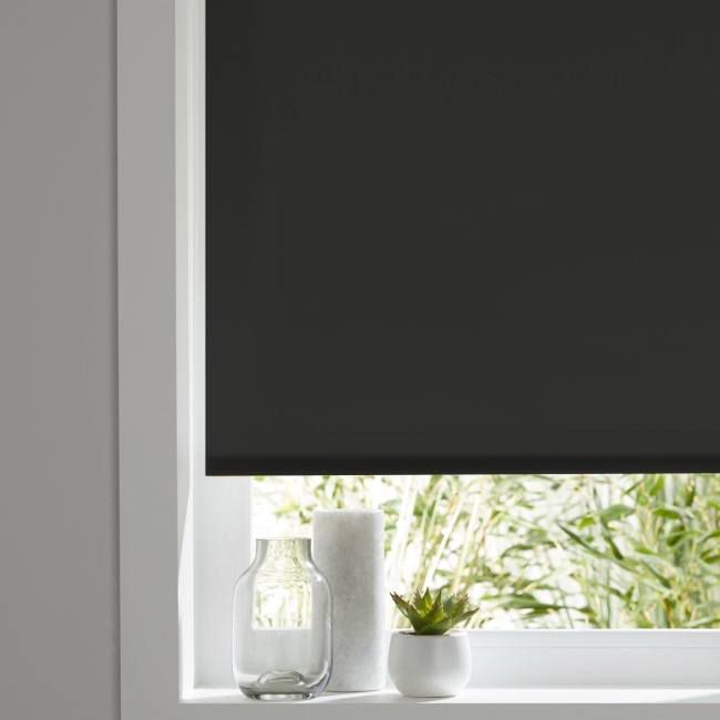 Colours Halo rullegardin 82 x 180 cm sort