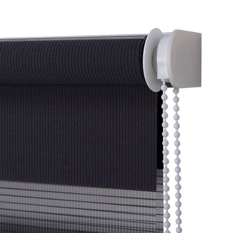 Dags-/nat-rullegardin Colours Elin 71,5 x 240 cm antracit