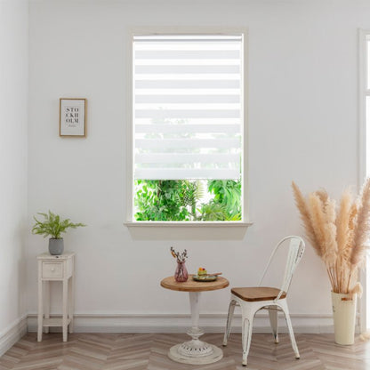 GoodHome dag-nat rullegardin 77,3 x 160 cm hvid
