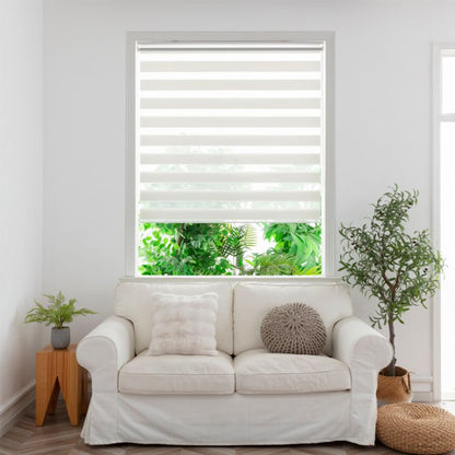 GoodHome Elin dag-nat rullegardin 157,3 x 160 cm i hvid