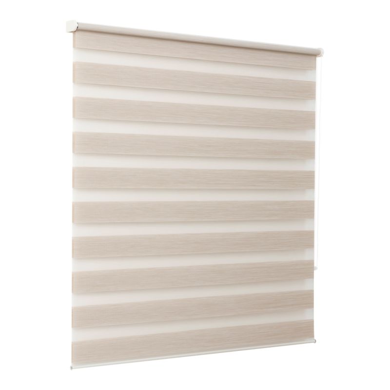 GoodHome Elin dag-nat rullegardin 157,3 x 160 cm lys beige