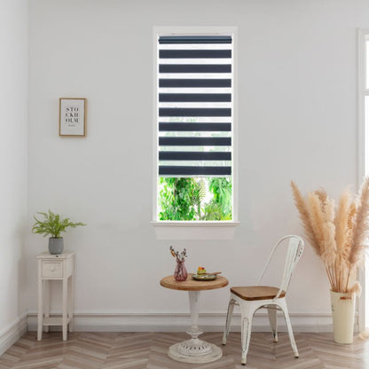 GoodHome Elin dag-nat rullegardin 42,3 x 160 cm i marineblå