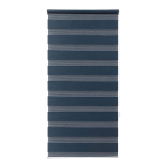 GoodHome Elin dag-nat rullegardin 57,3 x 160 cm i navyblå