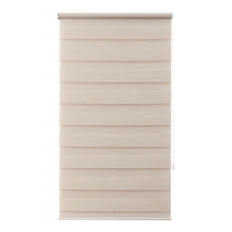 GoodHome Elin dag-nat rullegardin 57,3 x 160 cm lys beige