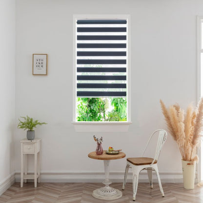 GoodHome Elin dag-nat rullegardin 62,3 x 160 cm i marineblå
