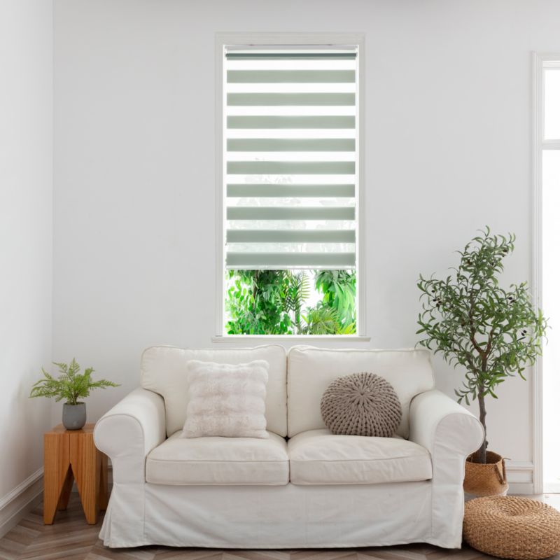 GoodHome Elin dag/nat rullegardin 62,3 x 160 cm i lys grøn