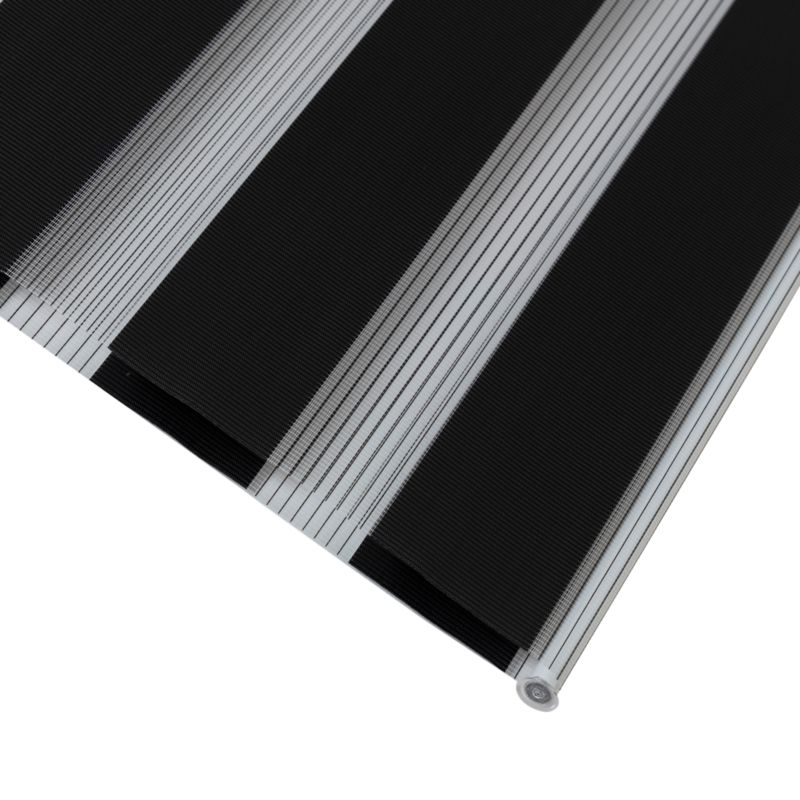 GoodHome Elin dag-nat rullegardin 72,3 x 240 cm mat-sort