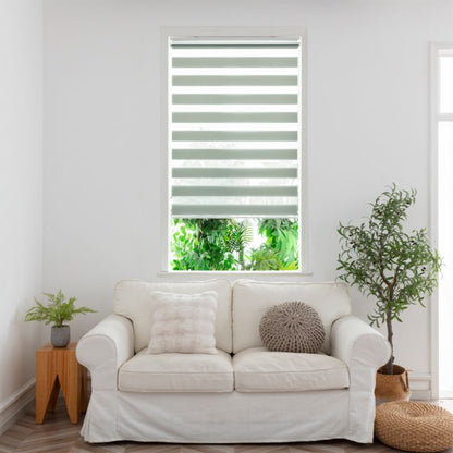 GoodHome Elin dag-nat rullegardin 72,3 x 240 cm i lys grøn