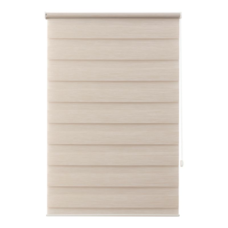 GoodHome Elin dag-nat rullegardin 77,3 x 160 cm lys beige