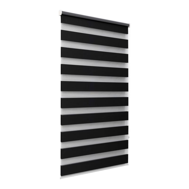 GoodHome Elin dag-nat rullegardin 87,3 x 160 cm mat-sort