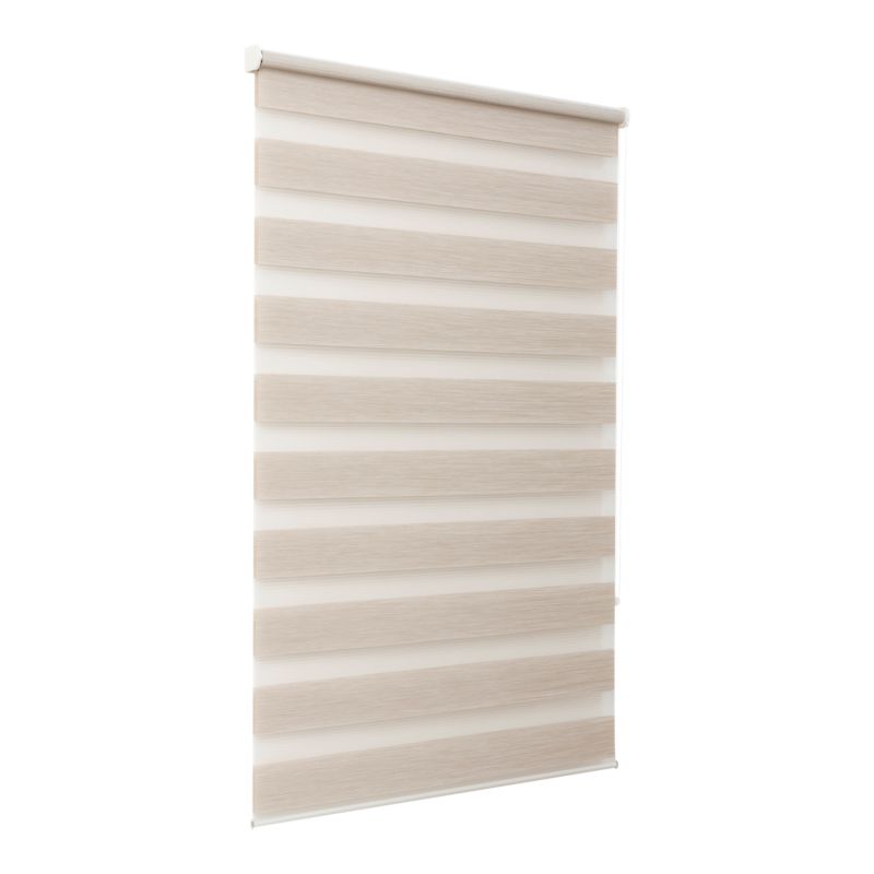 GoodHome Elin dag-nat rullegardin 87,3 x 160 cm lys beige