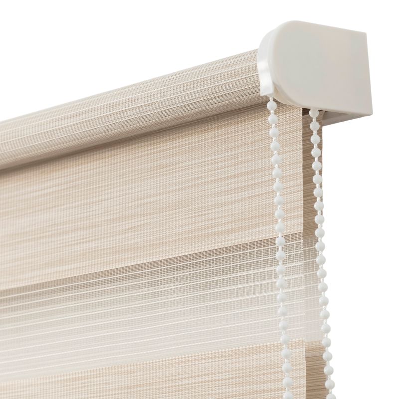 GoodHome Elin dag-nat rullegardin 87,3 x 160 cm lys beige